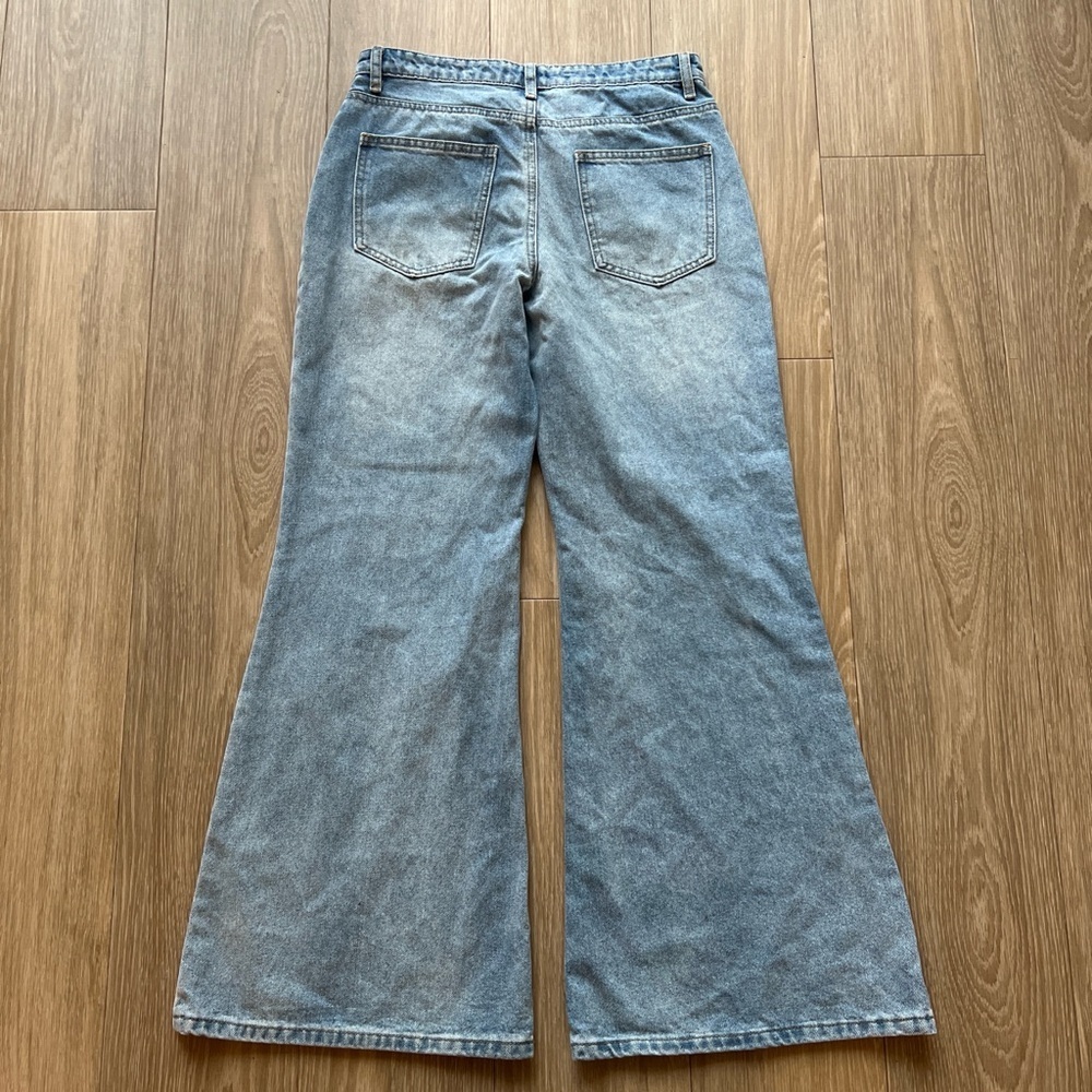 Edikted Wide Leg flare Women's Jeans Size Small - Picture 2 of 4